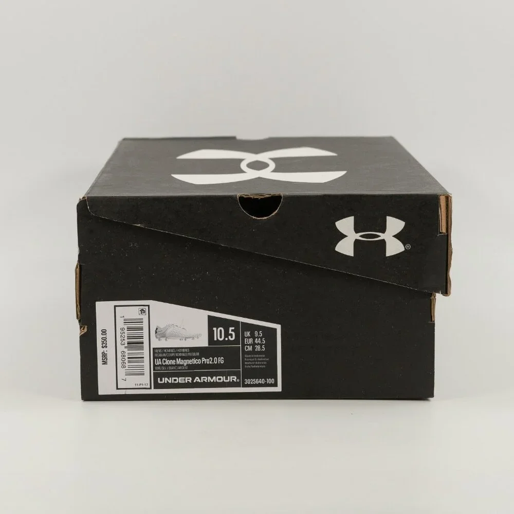 Under Armour Clone Magnetico Pro 2.0 FG 3025640-100 Soccer Cleats size 10.5